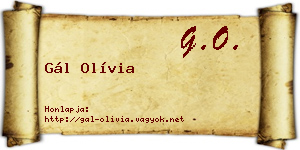 Gál Olívia névjegykártya