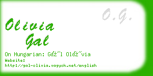 olivia gal business card